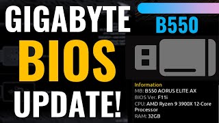 💻💻💻 How to Update GIGABYTE BIOS all B550 boards 🔥🔥🔥 [upl. by Thursby]