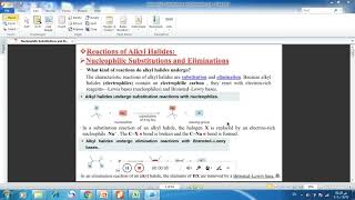 كيمياء عضوية نظري  Nucleophilic Substitutions and Eliminations  الجزء الاول [upl. by Chernow]