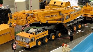 HUGE RC SCALE MODEL CRANE TRUCK FRANZ BRACHT KG DEMAG AC1200 AT WORK AMAZING MODEL MACHINE [upl. by Konstantin374]