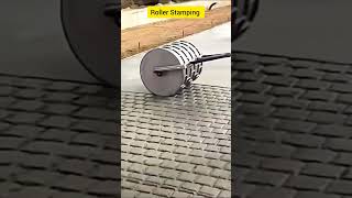 Roller Stamping for Concrete Road shorts [upl. by Lazarus]