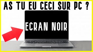 ecran noir au demarrage pc portable ou fixe  Comment résoudre le problème décran noir sur pc [upl. by Naeruat324]