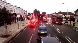 FULL ROUTE VISUAL  London Bus Route 103 Rainham Interchange To Chase Cross  DW235 LJ59 AEE [upl. by Ahen]