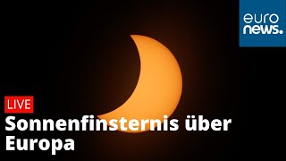 2021 Erste partielle Sonnenfinsternis über Europa [upl. by Ardaed]