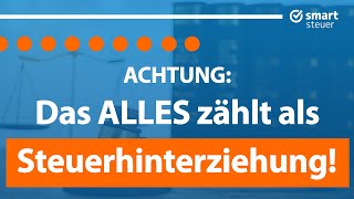 ACHTUNG Das ALLES zählt als Steuerhinterziehung 2024 [upl. by Northey]