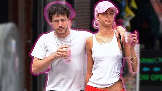 13 Reasons Why Dylan Minnette and Canadian Model Isabella Elei grab coffee in New York City [upl. by Job505]