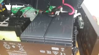 APC BACKUPS BX1400UI замена батарии ремонт opening вскрытие battery replacement APC 1400 [upl. by Kathrine]