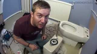 HOW TO REMOVE AND INSTALL A TOILET  PLUMBING TIPS [upl. by Karyl]