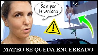 MATEO se queda ENCERRADO en su HABITACIÓN 😰 ¡¡Tiene que SALIR por LA VENTANA 😱 [upl. by Yunfei]