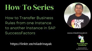 How to Transfer Business Rules from one Instance to another Instance in SAP SuccessFactors [upl. by Lrig845]