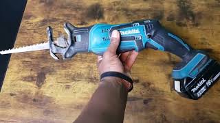 Makita DJR183Z 18V LXT Cordless Reciprocating Saw Review [upl. by Isbella]