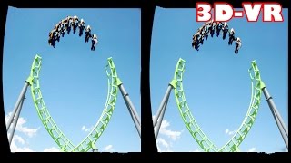 3D Roller Coasters VR Videos 3D SBS Google Cardboard VR Experience VR Box Virtual Reality Video [upl. by Nolek]