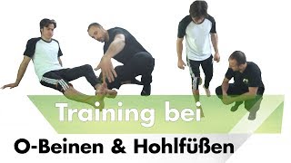 Training bei O Beinen amp Hohlfuß  Sprunggelenk Schmerzen [upl. by Cheshire]