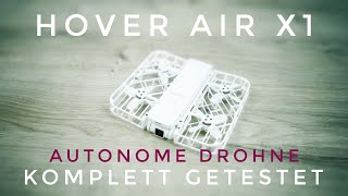 HOVER Air X1 Drohne Tutorial Deutsch  kleine autonome Selfie Drohne [upl. by Allesig]