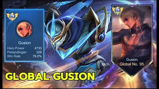 LIVE GLOBAL 95 GUSION SOLO RANK KE IMORTAL  MOBILE LEGENDS [upl. by Ahsuatan248]