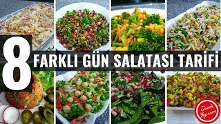 8 Farklı Gün Salatası Tarifleri ve Çeşitleri salata [upl. by Tamah]