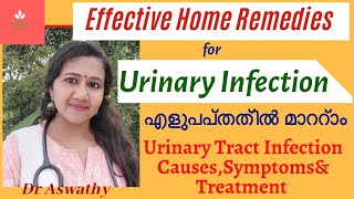 Urinary Tract Infection Treatmentമൂത്രത്തിൽ പഴുപ്പ് Home Remedies in Malayalam [upl. by Nnylear455]