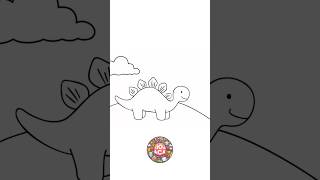 Coloring Dinosaur shorts short dinosaur trending [upl. by Suirauqram]