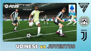 UDINESE vs JUVENTUS  Serie A 202425  EA SPORTS FC 25 [upl. by Corny327]