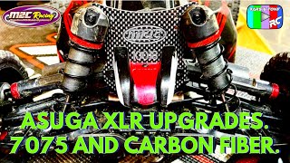 TEAM CORALLY ASUGA XLR UPGRADES 7075 AND SOME CARBON FIBER [upl. by Ainniz]