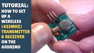 TUTORIAL How to set up wireless RF 433Mhz Transmitter amp Receiver Module  Arduino RadioHead [upl. by Quick]