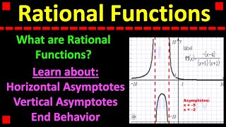 Introduction to Rational Functions Asymptotes and End Behavior [upl. by Karlie]