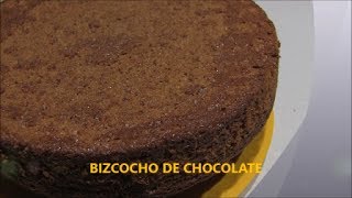 Bizcocho de chocolate receta [upl. by Eiramanig]