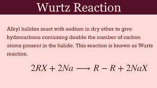 Wurtz Reaction with Mechanism amp Limitations  Organic Chemistry  Class 12th  Gagan Sir [upl. by Valaree56]