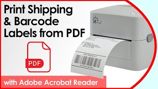 How to Print Incorrectly Formatted PDF Shipping  Barcode Labels using Adobe Acrobat UPDATED 2023 [upl. by Norha]