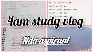 4am study vloga day in the life of NDA aspirant studyvlog study nda [upl. by Kcirtemed612]