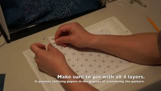 How to Transfer Sashiko Pattern on Fabric Sashiko Tutorial [upl. by Schreibe493]