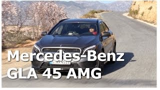 2014 MercedesBenz GLA 45 AMG Fahrbericht [upl. by Cahan]