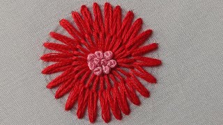 Basic embroidery stitches for beginnerseasy amp beautiful hand embroidery flower French knot stich [upl. by Primalia619]