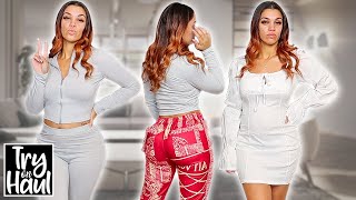 Mini Winter Try On Clothing Haul  Black Friday Haul  Jurllyshe [upl. by Eirameinna]