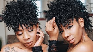 How To Do A Frohawk On Short to Medium Natural Hair  NaturallyNellzy [upl. by Remoh318]