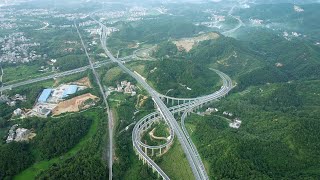 包头—茂名高速公路信宜木九山互通Baotou Maoming Expressway Xinyi Mujiu Mountain Interchange [upl. by Merle]