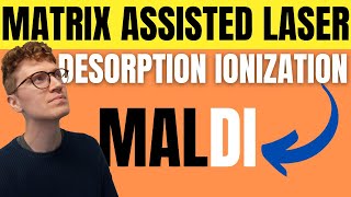 Part 8 Mass Spectrometry  MALDI  Matrix Assisted LASER Desorption Ionization Technique [upl. by Bessie879]