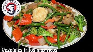 Deliciosos vegetales fritos estilo asiático [upl. by Yekram914]