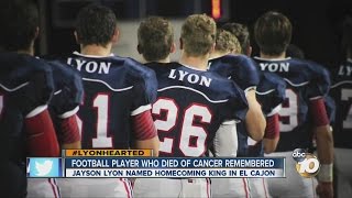 Football player who died of cancer remembered at homecoming game [upl. by Uphemia]