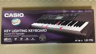 Piano Casio LK170 KEY Lighting Lighted Keyboard DIGITAL PIANO Costco Item 903596 Review [upl. by Eigriv]