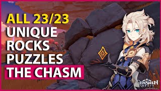 ALL Unique Rocks Puzzles Guide Location The Chasm Genshin Impact 26 [upl. by Humo908]