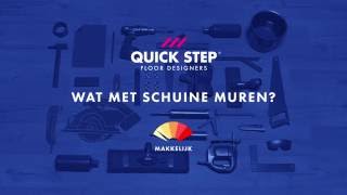 Laminaat plaatsen in een kamer met schuine muren  QuickSteptutorial [upl. by Annora]