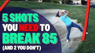 Master These 5 Golf Shots to Consistently Break 85 [upl. by Adallard111]