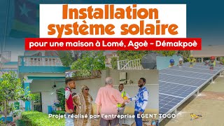 Système solaire hybride pour une maison à Lomé  Agoè  Démakpoè [upl. by Sundberg306]