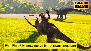 Who wins Indoraptor vs Metriacanthosaurus  Jurassic World Evolution [upl. by Tinya562]