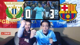 LUIS SUAREZ IS BACK  amp HELPS BARÇA DEFEAT LEGANES 03  LIVE REACTION [upl. by Lenny]