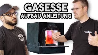 Gasesse bauen Teil 3 Aufbau Damast Schmiedeofen mit HABU [upl. by Rexford]