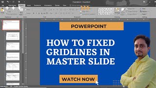 Tips amp Tricks 🔥🔥 How to Fixed Gridlines in Master slide  PowerPoint Slide Master View  PPT [upl. by Okiruy]