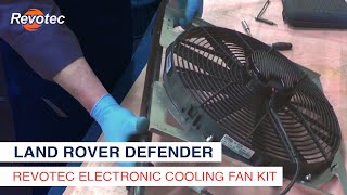 Fitting a Revotec electric fan conversion to a Land Rover Defender 90 [upl. by Weston]