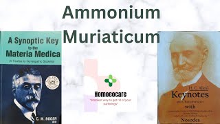 Ammonium Muriaticum from Allens keynotes and Bogers synoptic key Ammonium mur [upl. by Schott]