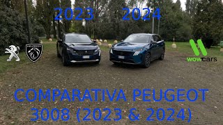 Test Drive Comparativo Peugeot 3008  Modello 2023 e 2024 [upl. by Fish]